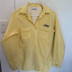 NWOT Columbia Light Yellow Casual Shirt